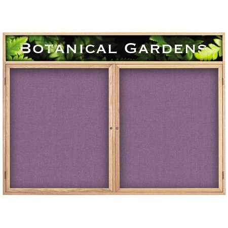 United Visual Products Single Door Indoor Enclosed Easy Tack Bo UV300EZ811-MARBLE-GOLD